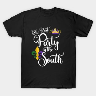 Best Party In The South - Mardi Gras T-Shirt